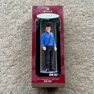 Star Trek Dr. Leonard H. Bones McCoy Hallmark Keepsake Ornament - VGUC - 1997